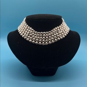 #0109. Calvin Klein Silver Multi-Strand Necklace